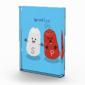 Cartoon van kawaï-luiers en paprika's fotoblokken (Rechts)