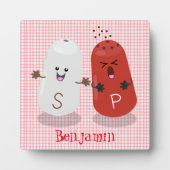 Cartoon van kawaï-luiers en paprika's fotoplaat (Voorkant)