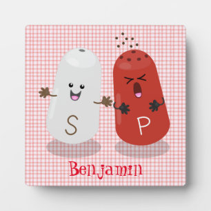 Cartoon van kawaï-luiers en paprika's fotoplaat