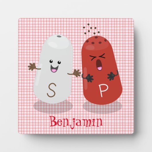 Cartoon van kawaï-luiers en paprika's fotoplaat (Voorkant)