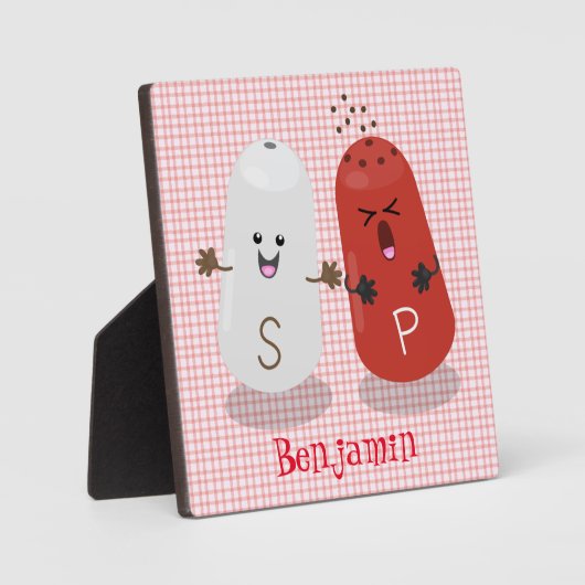 Cartoon van kawaï-luiers en paprika's fotoplaat (Voorkant)