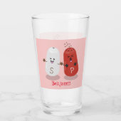 Cartoon van kawaï-luiers en paprika's glas (Achterkant)