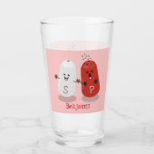 Cartoon van kawaï-luiers en paprika's glas (Voorkant)