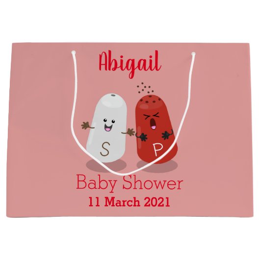 Cartoon van kawaï-luiers en paprika's groot cadeauzakje (Voorkant)