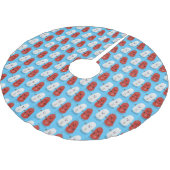 Cartoon van kawaï-luiers en paprika's kerstboom rok (Gekanteld)