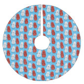 Cartoon van kawaï-luiers en paprika's kerstboom rok (Voorkant)