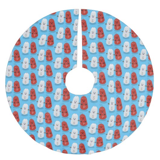 Cartoon van kawaï-luiers en paprika's kerstboom rok (Voorkant)