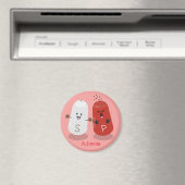 Cartoon van kawaï-luiers en paprika's magneet (Insitu (Vaatwasser))