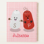 Cartoon van kawaï-luiers en paprika's planner (Achterkant)