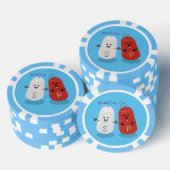 Cartoon van kawaï-luiers en paprika's poker chips (Opstapeling)