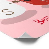 Cartoon van kawaï-luiers en paprika's poster (Hoek)