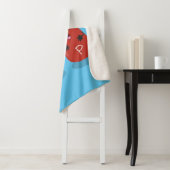 Cartoon van kawaï-luiers en paprika's sherpa deken (In situ)