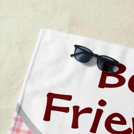 Cartoon van kawaï-luiers en paprika's strandlaken (In situ)