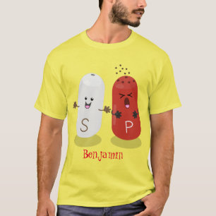 Cartoon van kawaï-luiers en paprika's t-shirt
