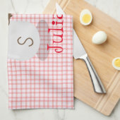 Cartoon van kawaï-luiers en paprika's theedoek (Quarter Fold)