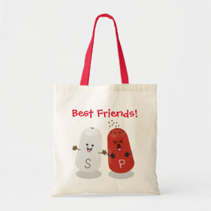 Cartoon van kawaï-luiers en paprika's tote bag