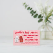 Cartoon van kawaï-luiers en paprika's visitekaartje (Staand voorkant)