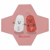 Cartoon van kawaï-luiers en paprika's voetbal (Enkel)