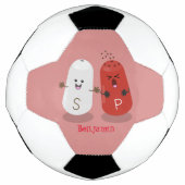 Cartoon van kawaï-luiers en paprika's voetbal (Voorkant)