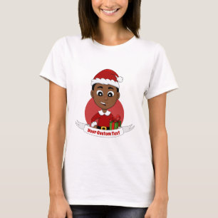 Cartoon van kerstjongen T-Shirt