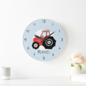 Cartoon van Kinder rode Boerderijen Grote Klok (Huis)