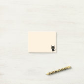 Cartoon van klauwhout post-it® notes (Op bureau)