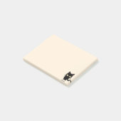 Cartoon van klauwhout post-it® notes (Schuin)