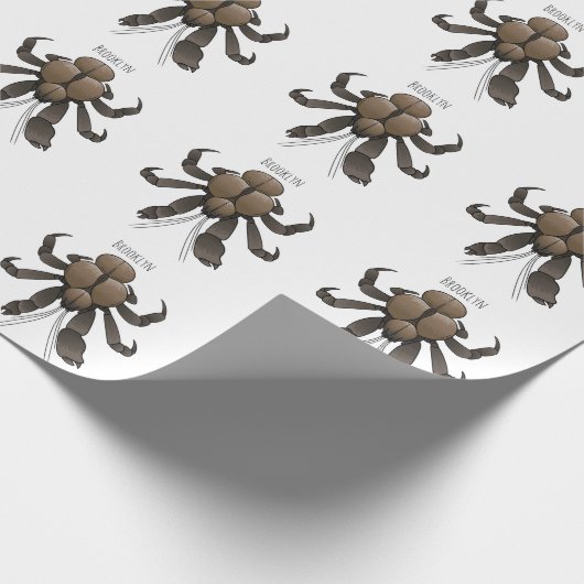 Cartoon van kokoskrabben cadeaupapier (Hoek)