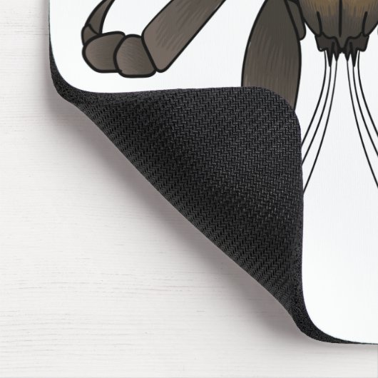 Cartoon van kokoskrabben muismat (Hoek)