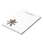 Cartoon van kokoskrabben notitieblok (Linkerzijde)