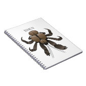 Cartoon van kokoskrabben notitieboek (Rechterzijde)