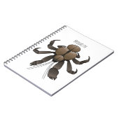 Cartoon van kokoskrabben notitieboek (Linkerzijde)