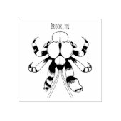 Cartoon van kokoskrabben rubberstempel (Afrduk)