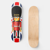 Cartoon van koningin-garde persoonlijk skateboard (Voorkant)