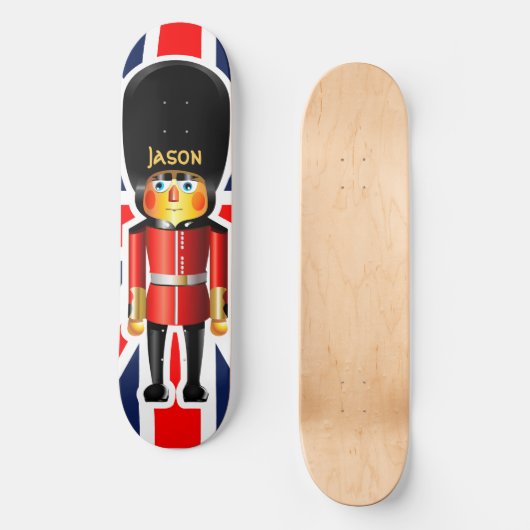 Cartoon van koningin-garde persoonlijk skateboard (Voorkant)