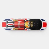 Cartoon van koningin-garde persoonlijk skateboard (Horizontaal)