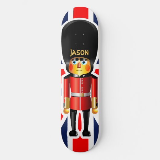 Cartoon van koningin-garde persoonlijk skateboard (Voorkant)
