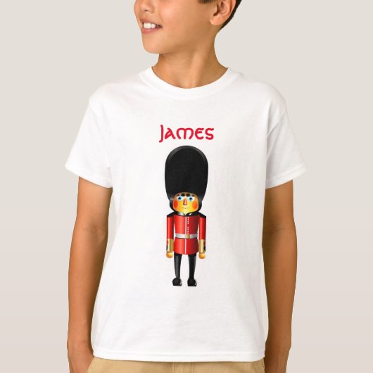 Cartoon van koningin-garde t-shirt (Voorkant)