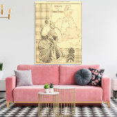 Cartoon van Koningin Victoria van Le Rire Canvas Afdruk (Insitu (Woonkamer))