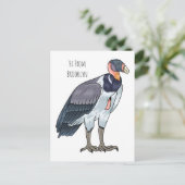 Cartoon van koningsgieren briefkaart (Staand voorkant)