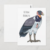 Cartoon van koningsgieren briefkaart (Voorkant / Achterkant)