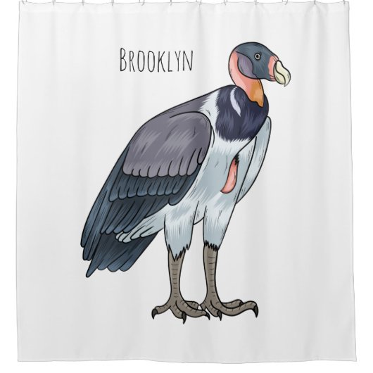 Cartoon van koningsgieren douchegordijn (Voorkant)