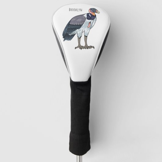 Cartoon van koningsgieren golfheadcover (Voorkant)