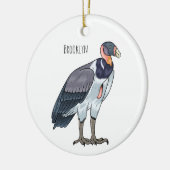 Cartoon van koningsgieren keramisch ornament (Links)