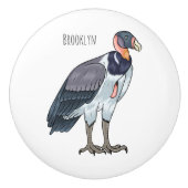 Cartoon van koningsgieren keramische knop (Voorkant)