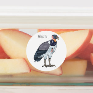 Cartoon van koningsgieren labels