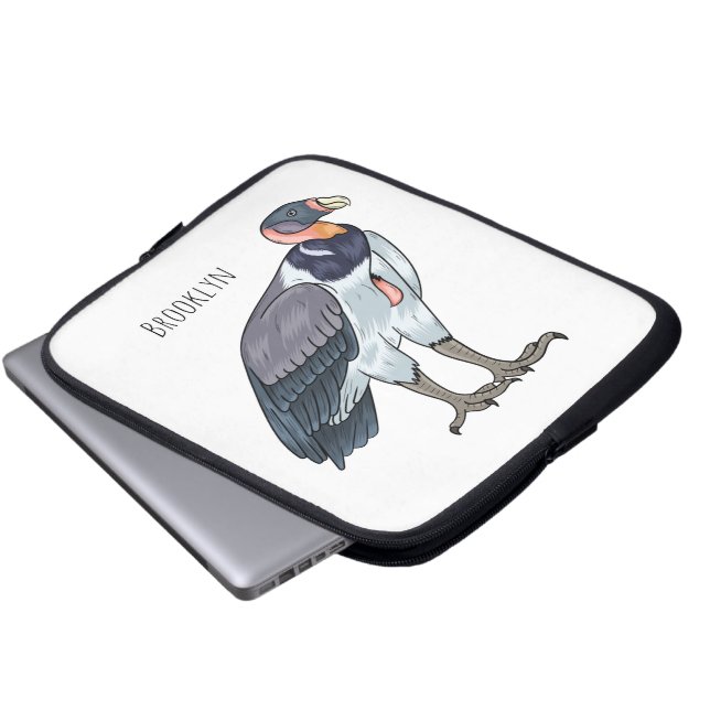Cartoon van koningsgieren laptop sleeve (Voorkant onderkant)