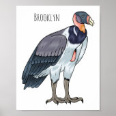 Cartoon van koningsgieren poster (Voorkant)