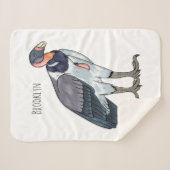 Cartoon van koningsgieren sherpa deken (Voorkant (horizontaal))