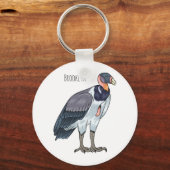 Cartoon van koningsgieren sleutelhanger (Voorkant)